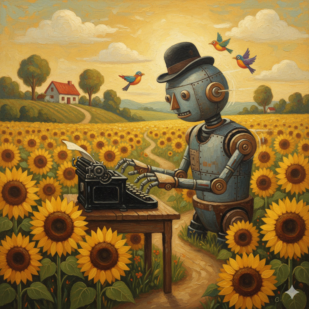 A word processor being used to write a document